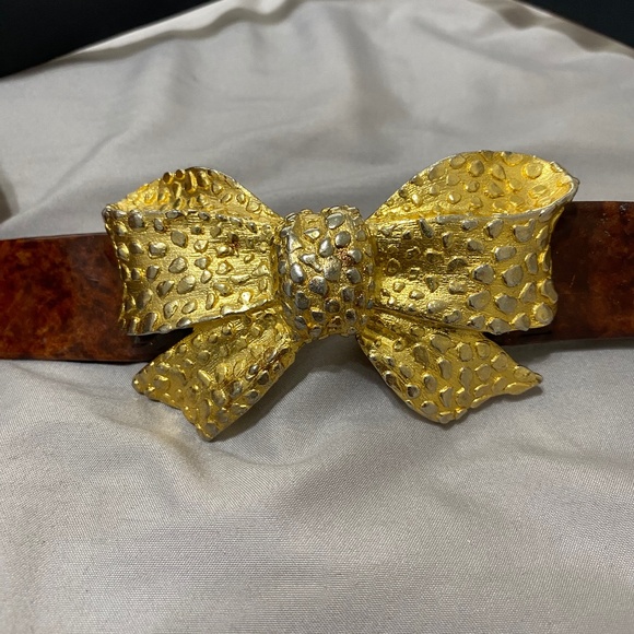 Mimi di n bow belt wood grain - Picture 1 of 6